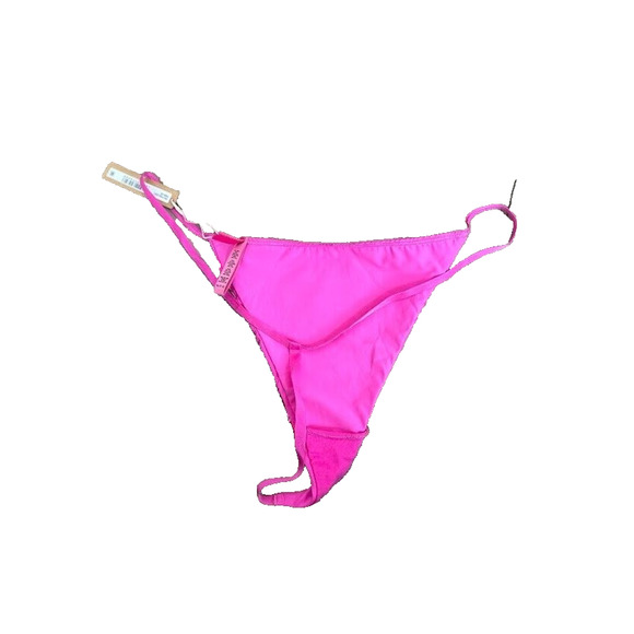 Skims Hot Pink Sequin Swim String Thong Bikini Bottom Size 4X - Picture 2 of 5